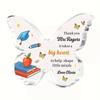 2D Flat, Teacher Appreciation Gift Acrylic Desk Decor Plaque, Flower Butterfly Design, Suitable for Wall Decoration, Porch, Room, Villa, Accents Home,
