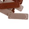 20 Pcs PU Leather Labels Handmade Embossed Tags DIY Sewing Embellishments Craft