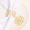 4Pcs Metal Hollow Triangle Napkin Rings - Hotel Banquet Tableware & Decor Essentials