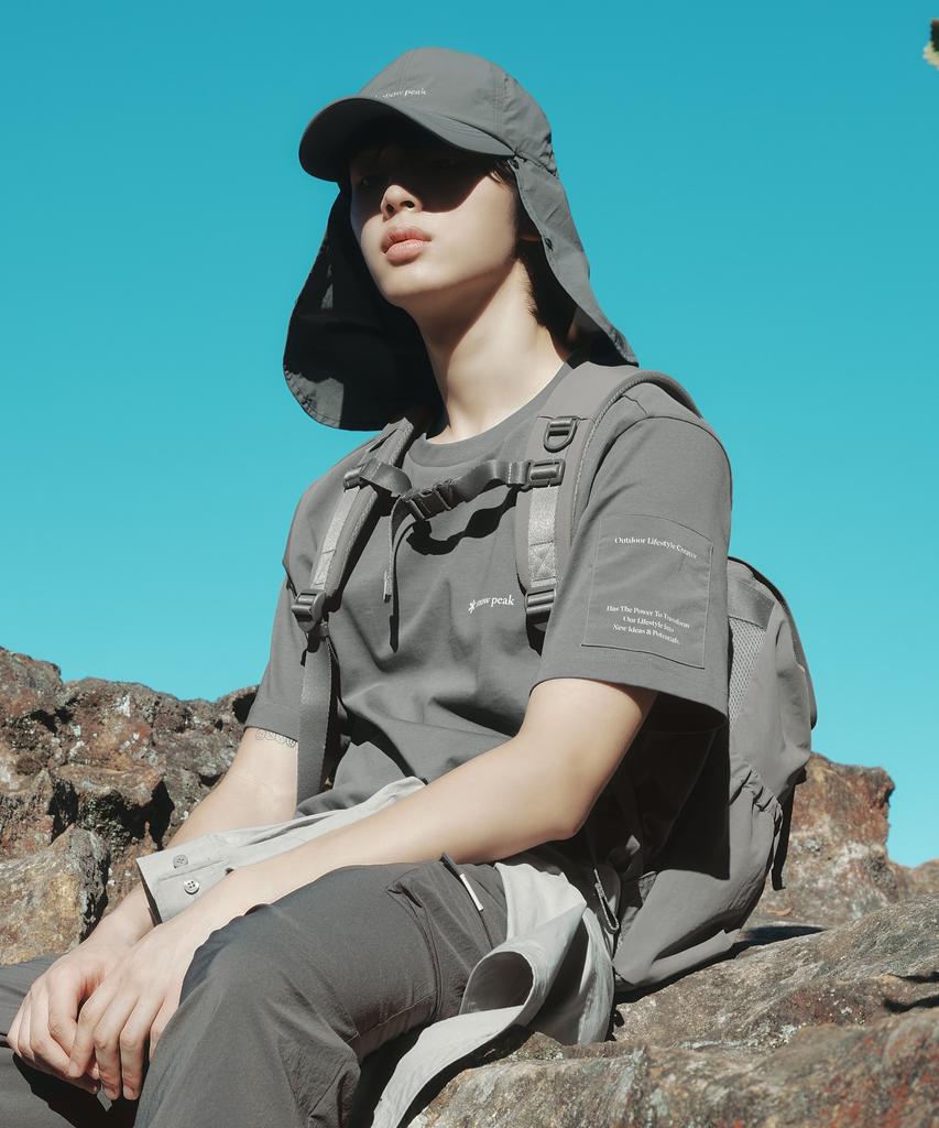 SNOWPEAK APPAREL Aerocool Woven Patch Short Sleeve T-Shirt (S26Mmfts28) Dark Khaki