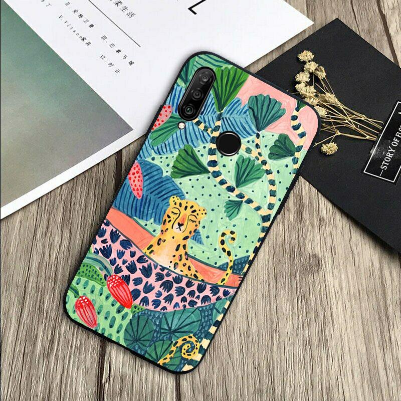 Cute Cartoon Sloth Leopard For Huawei Nova Y72 Y73 Y90 Y70 Y60 Y91 Y61 12s 12i 11i 8i 9 10 SE P40 Lite P60 P30 Pro Case