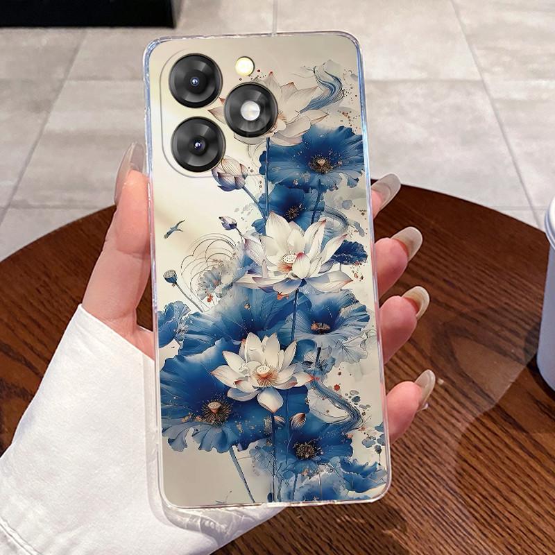 For itel A50 A50C A60 A60S A70 A80 Case Luxury Awesome Cute Cool Dragon Boys Girls Soft Silicone Back Covers Transparent Bumper