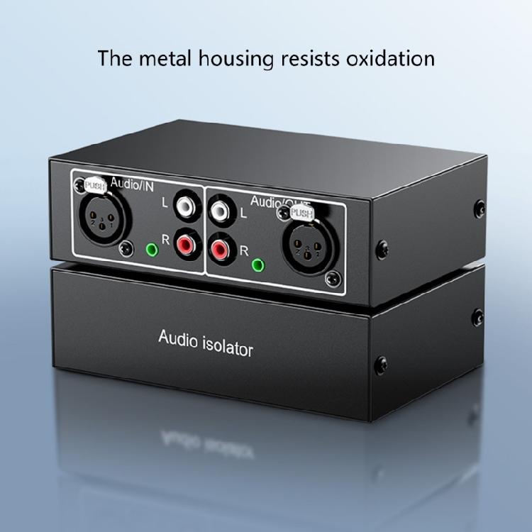 Noiseless HiFi Stereo Audios Splitter Box 4 in 1 Out with RCAs LR Switches for Headphones and Soundbars