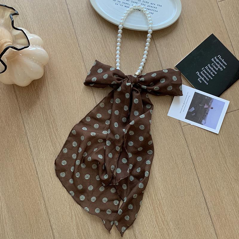 

Банкетные жемчужные головные уборы Простой платок Повязка на голову Для женщин Девушек Универсальные аксессуары для волос Элегантные ожерелья Подарки