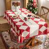 Festive Red Plaid Tablecloth for Christmas, New Year, & Weddings