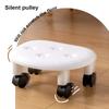 Household Universal Wheel Stool, Round Pulley Low Stool with Wheels, Multi-Functional Seat for Kids & Daily Use