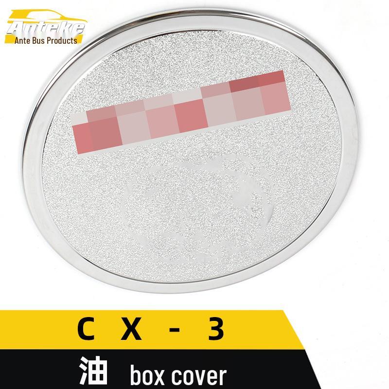 CX-3 Fuel Tank Cap Sequin: Electroplated Anti-Scratch Decorative Sticker for Car Accessories