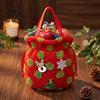 Fluffy Candy Apples Containers Christmas Plush Gift Bag with Drawstring, Soft Santa Sack for Bags Presents, Reusable Holiday Wrapping Pouch Xmas Party