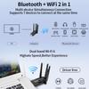 WiFi 6 Dual-Band USB Bluetooth Adapter: Driver-Free 5G Network Receiver, Plug & Play