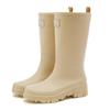 Korean Version Versatile Tall Rain Boots Women's Waterproof and Non-slip Water Boots Wear-resistant Outer Wear Rubber Shoes Kitchen Work Sleeve Women'