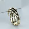 Retro Bronze gefärbter schwarzer Eagle Claw offener Ring Mode Heißer Verkauf Herren Dominant Party Ring