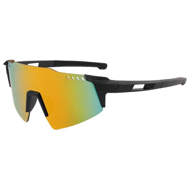 Cross Border New Bicycle Riding Glasses Ultra Light European American Outdoor Sports Sunglasses Frameless Running Colorful