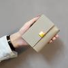 Women PU Leather Short Wallet Color Block Bifold Wallet Card Holder ID Window Coin Pocket Cash Organizer Clutch Purse