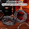 98 Foot Silver Fake Rusted Barbed Wire Decoration 12 Pcs Halloween Plastic Barb Wire Decoration Prop Western Decor Rusty Western