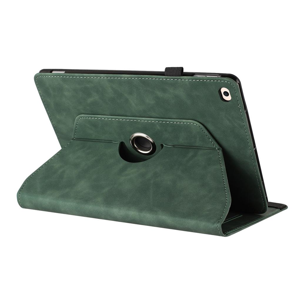 Tablet Case for iPad 9.7-inch (2018)/(2017)/iPad Air 2/Air (2013) Rotating Stand Solid Color PU Leather Cover