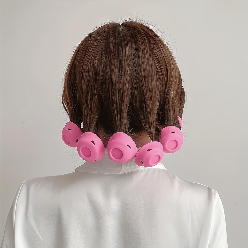 Set di 10 bigodini senza calore, Adatto a tutti i tipi di capelli - Strumenti per arricciare senza calore per lo styling e ricci permanenti
