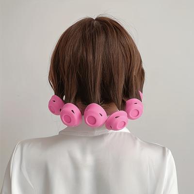 Set di 10 bigodini senza calore, Adatto a tutti i tipi di capelli - Strumenti per arricciare senza calore per lo styling e ricci permanenti