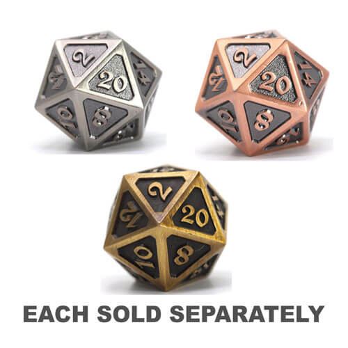 

D20 Die Hard Dice Metal Mythica Battleworn (Один)