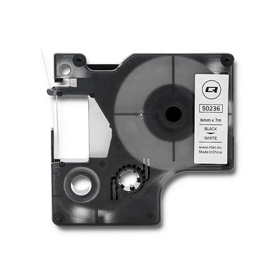 Qoltec Ταινία για DYMO D1 43613 | 6mm x 7m | Λευκή/Μαύρη εκτύπωση