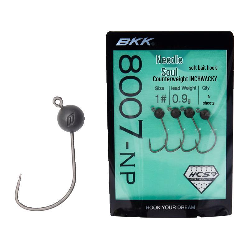 BKK Micro Resin Tungsten Jigs 8007 Inchwacky Haken Kunstaas voor Baars en Zachte Aaswormen