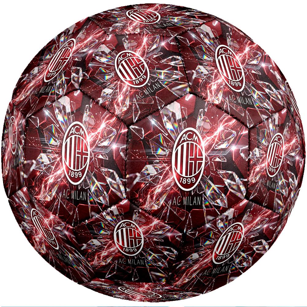 AC Milan Theme Soccer Ball Size 5 Soccer Ball Soft Touch Professional Training Football for Outdoor Sports