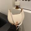New Fashionable High-end Moon-shaped Baseball Bag Showing Luxury Women's Single Shoulder Bag Underarm Hobo Bag
