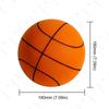 Silent Basketball Foam Size 7/5 Grooved Airless Foam Basketball for Quiet Dribbling Indoor Training Mute Bounce Basketball Ball