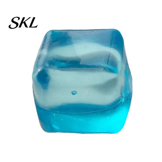 Lemon Stress Relief Toy Transparent Squeeze Toy, Jellyfish Ice Cream Reduction Soft Clear Cube Sensory for Kids Adults