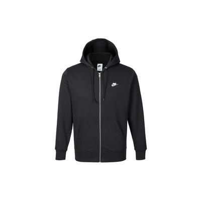 Club Zip-up Terry Hooded Top 'Black White' Men's FN3885-010