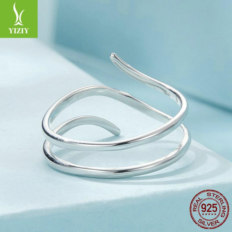 Stylish And Simple Multi-Circle Live Ring, Exquisite And High-End S925 Sterling Silver Ring Jewelry.