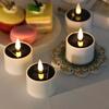 Solar LED Waterproof Outdoor Candle - Round Simulation Festival Decoration.