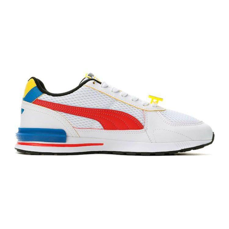 SmileyWorld x Puma Graviton Big Kid Weiß High Risk Red Kinder-Sneaker Vibrant-Yellow Royal 384491-01