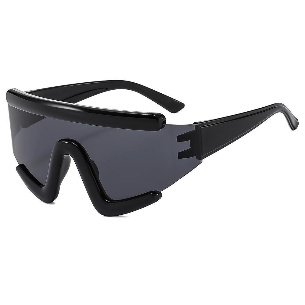 European and American fashion cycling windproof futuristic sunglasses outdoor driving sunscreen personalized men's and women's sunglasses