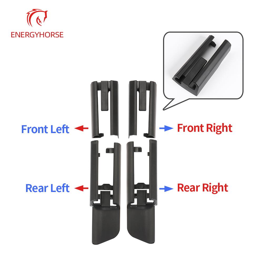 Black ABS Car Seat Rail Trim Cover Sliding Track Bonnet Front Rear Left Right For BMW G30 G11 G12 F15 F16 5 7 Series