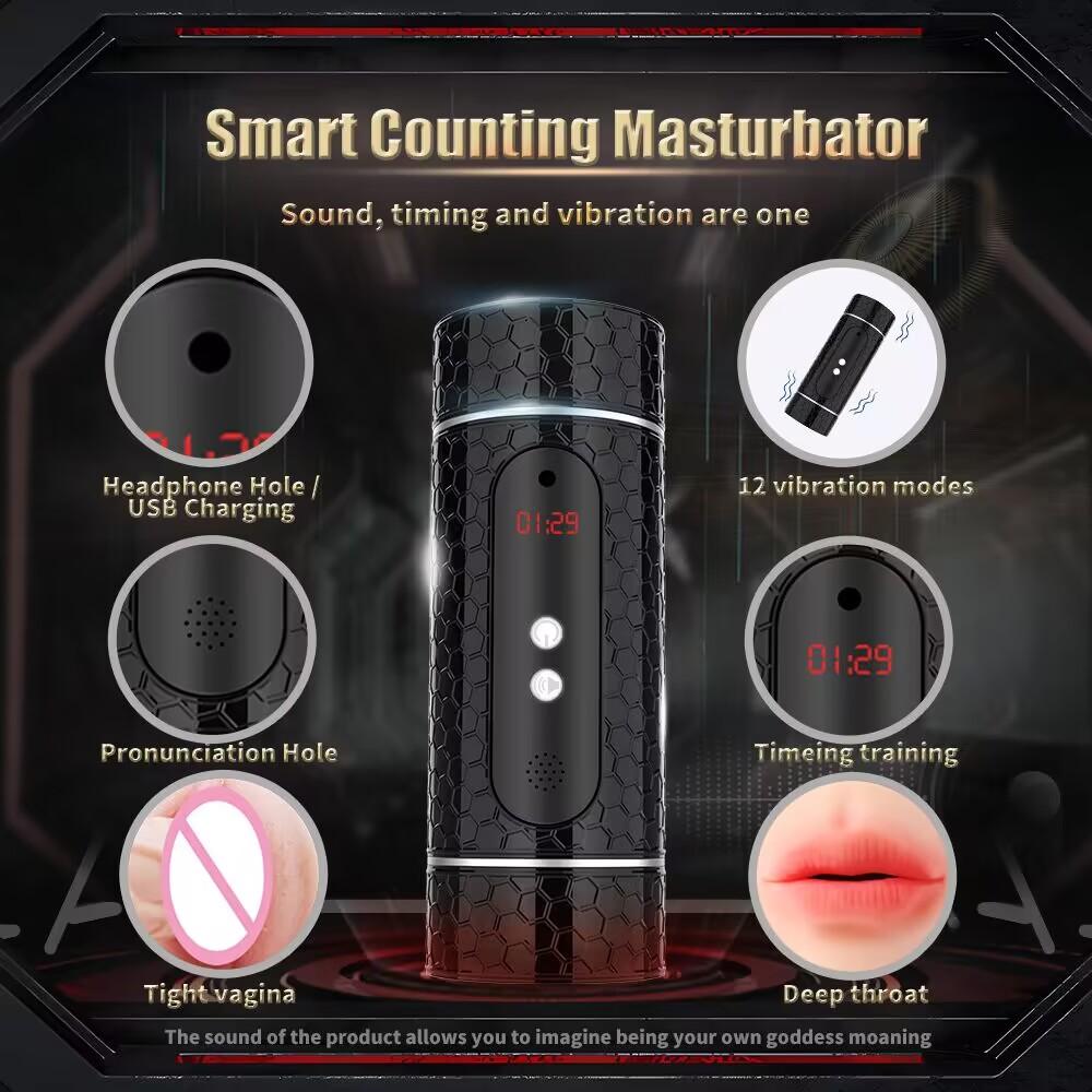 Automatic Male Masturbator Cup Men Vibrator Masturbate Sucking Machine  Real Vaginal Pussy Pocket Blowjob Penis Adults Toys Men