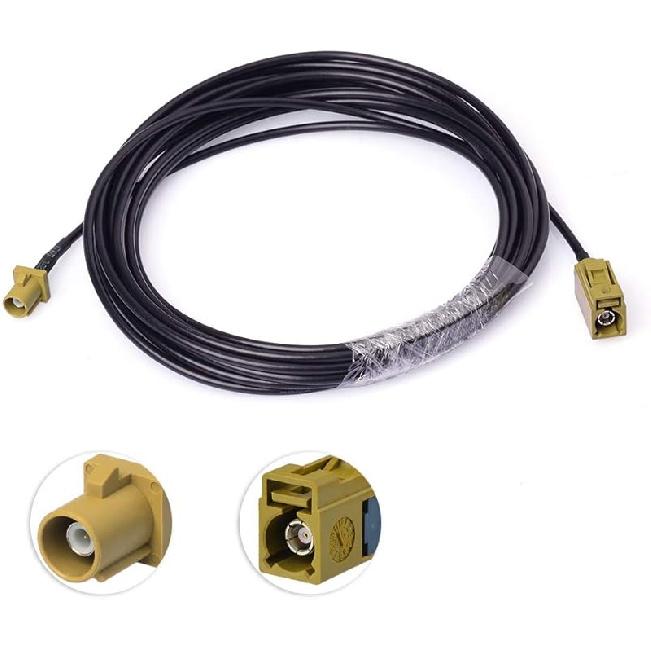 wlaniot Fakra K Female to Male Pigtail Cable RG174 16.4ft Sirius Antenna Extension Cable Truck/RV XM Satellite Radio Antenna Fakra K Cable