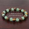 Elegant Yellow Tiger Eye And Green Aventurine Semi-Precious Stone Strand Bracelet For Fashion Lovers Luxury