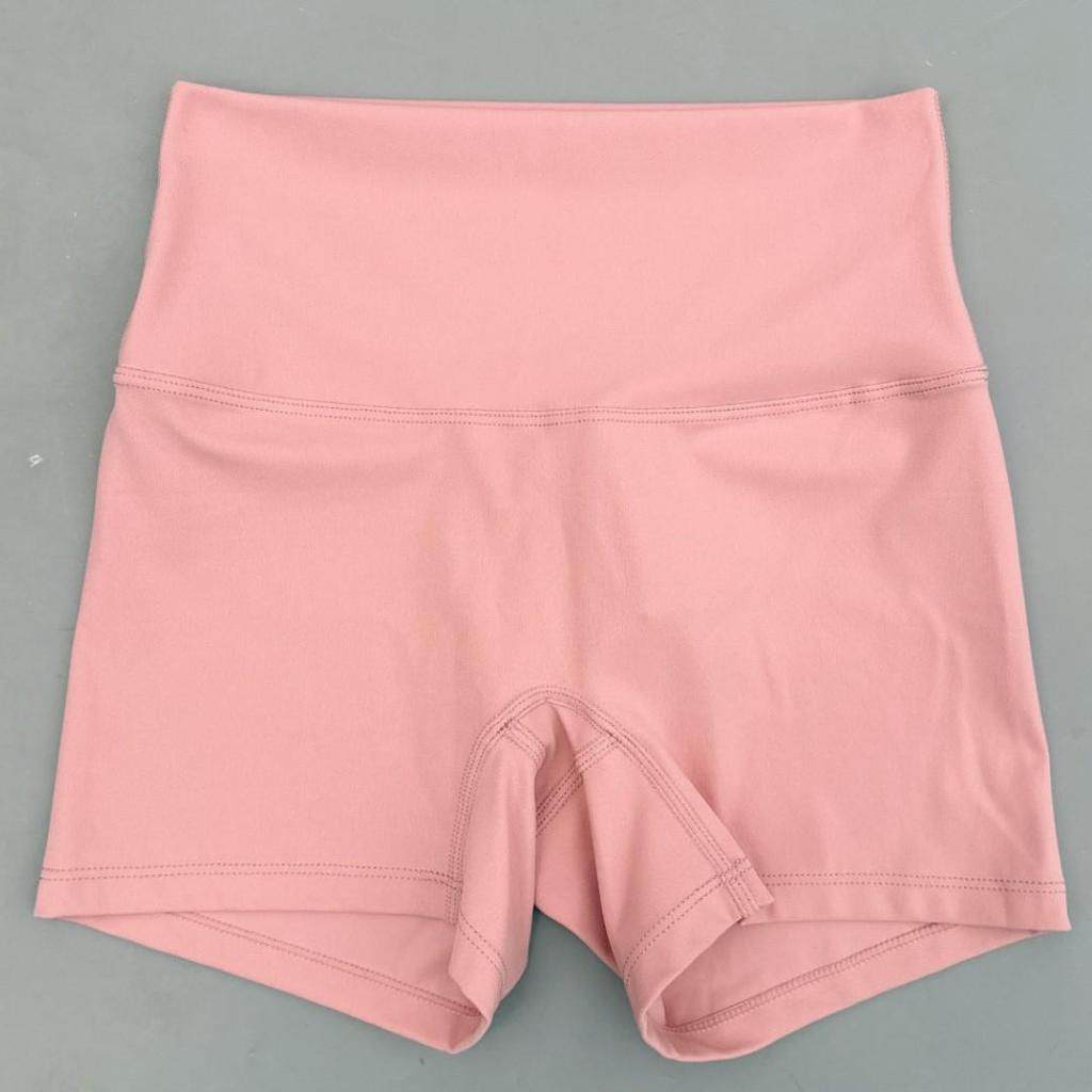 Dopamine Yoga Shorts: High Waist, Breathable, Nude Feel, Elastic Three-Point Safety.
