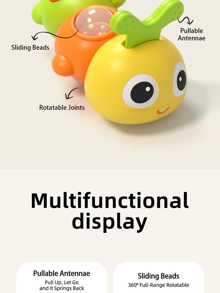 Mother and Baby Caterpillar Twisty Worm: Educational & Motor Skills Toy for Newborns