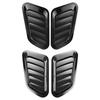 1Pair Car Hood Decoration Realistic Air Outlet Design Simulation Air Vent Fake Air Intake Body ABS Auto Decorative Sticker