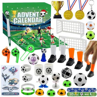 24 Days Soccer Advent Calendar 2025, Sports Advent Calendar for Teens World Soccer Gifts Party Favors,Christmas Countdown Gifts for Little Player Fans