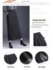 High-Waisted Wool Midi Skirt with Slit – 2025 Winter Style