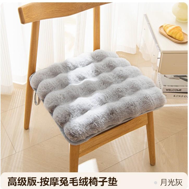 2pcs Plush Warm Cushion Creamy Wind Thickened Non Slip Sofa Bedroom Cushion Skin Friendly and Comfortable Without Shedding Hair 40x40cm  2pcs