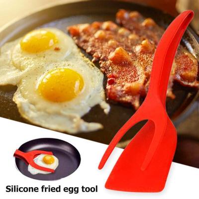 Multi-Purpose 2-in-1 Nonstick Egg Pancake Spatula Turner Tong