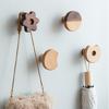 4pcs Multipurpose Florals Cabinet Knobs Sturdy Wood Handles Convenient for Childrens Room Dressers and Chests Use