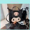 Kuromi Cute Girl Backpack Pu Material With Zipper Closure For Daily Use