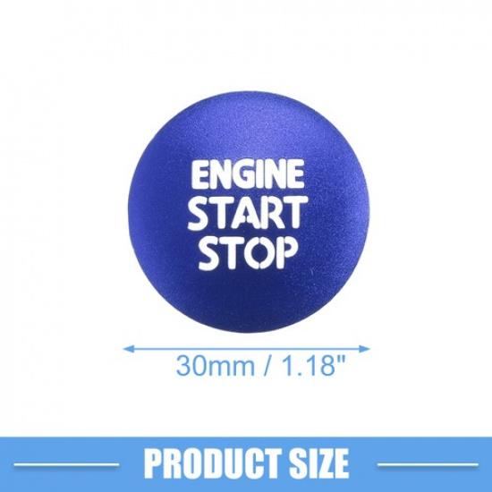 Engine Start Stop Button Cover Trim Single  for Toyota Tacoma Blue