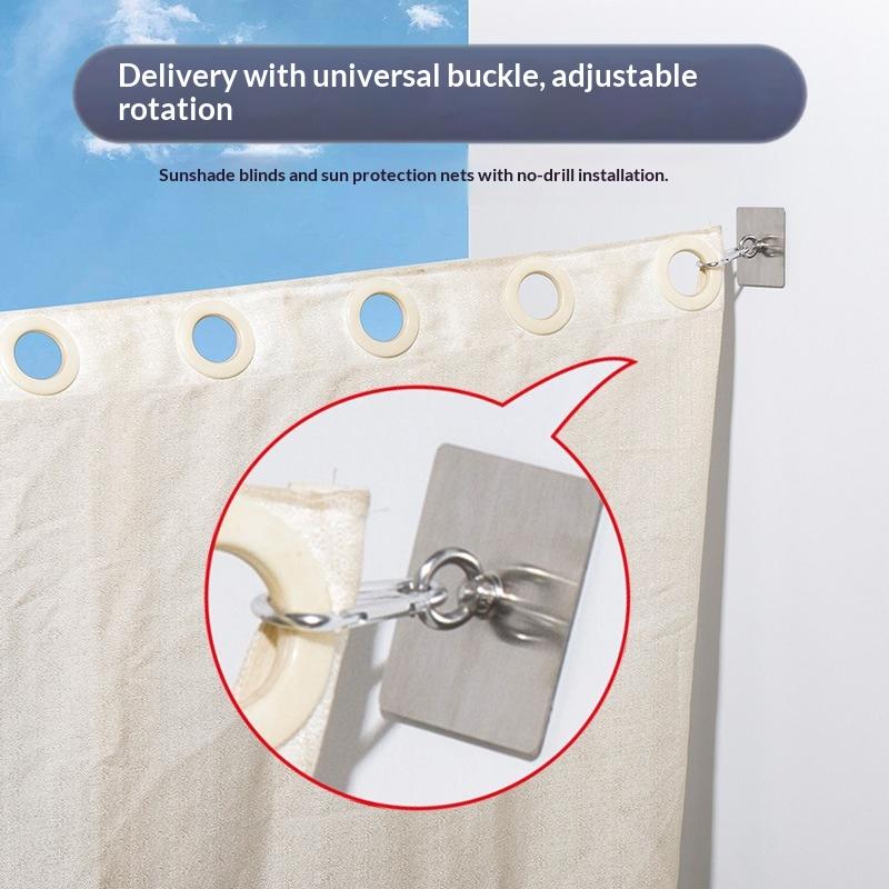 Heavy Duty No Drill Adhesive Stainless Steel Hooks Ceiling Hangers for Lanterns Hanging Plants Bathroom Storage