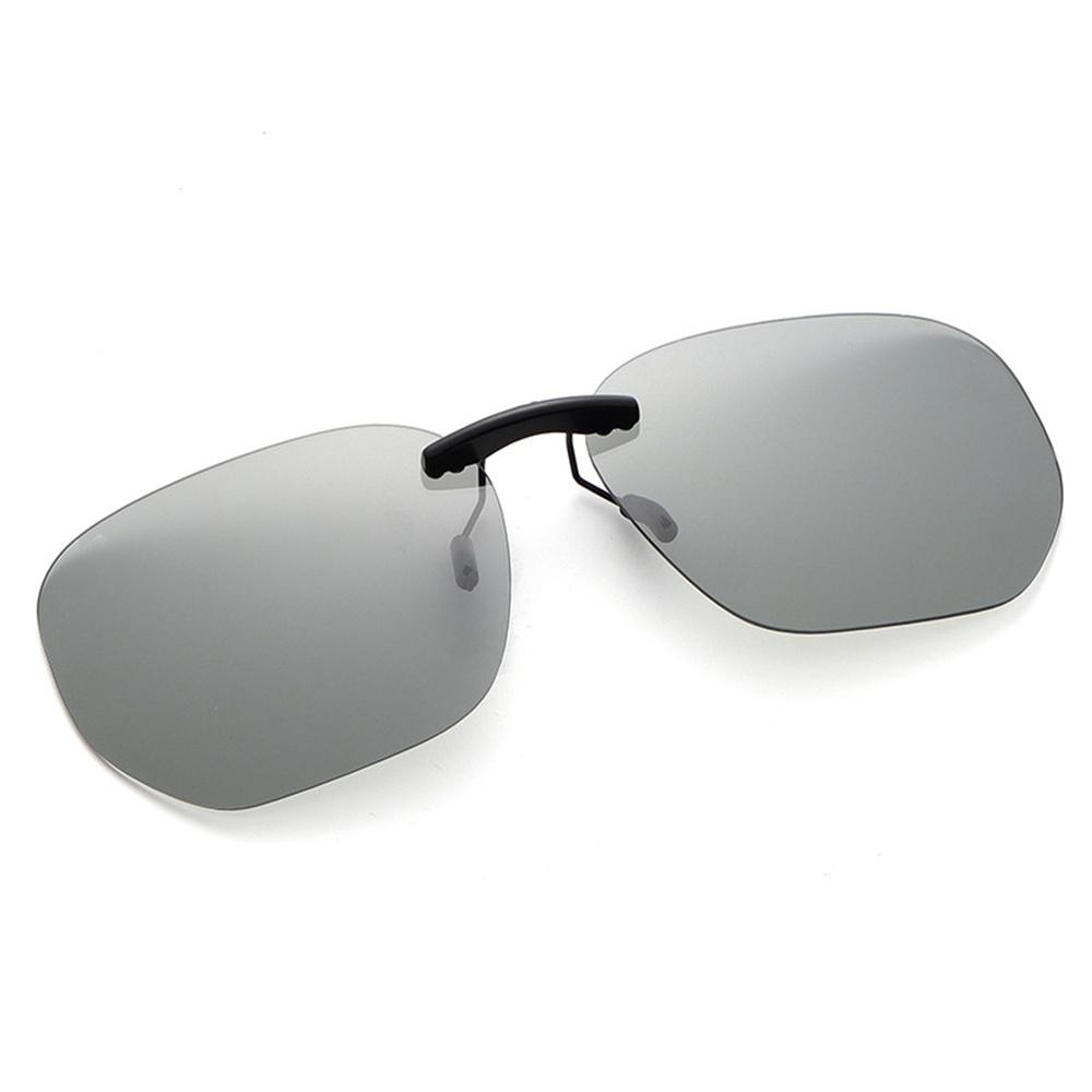 KLASSNUM Men Driving Clip On Sunglasses for Myopia Eyeglasses Polarized Women Square Night Vision Fishing UV400 Sun Glasses