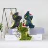 Small Plush Dinosaur Figures Keychain Plaything Plush Dino Stuffed Animal Doll For Kids Easter Basket Stuffers Tyrannosaurus Rex Pendant
